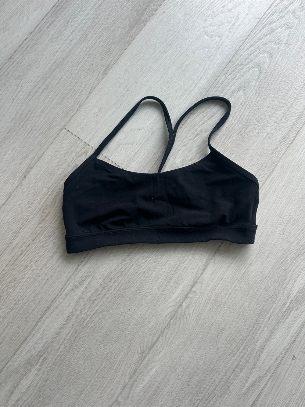 Lululemon Black Y Flow Bra Nulu